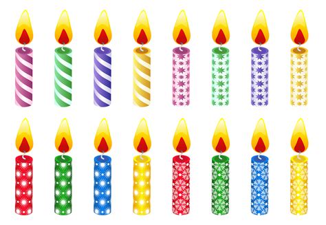 Editable Birthday Candles Printable